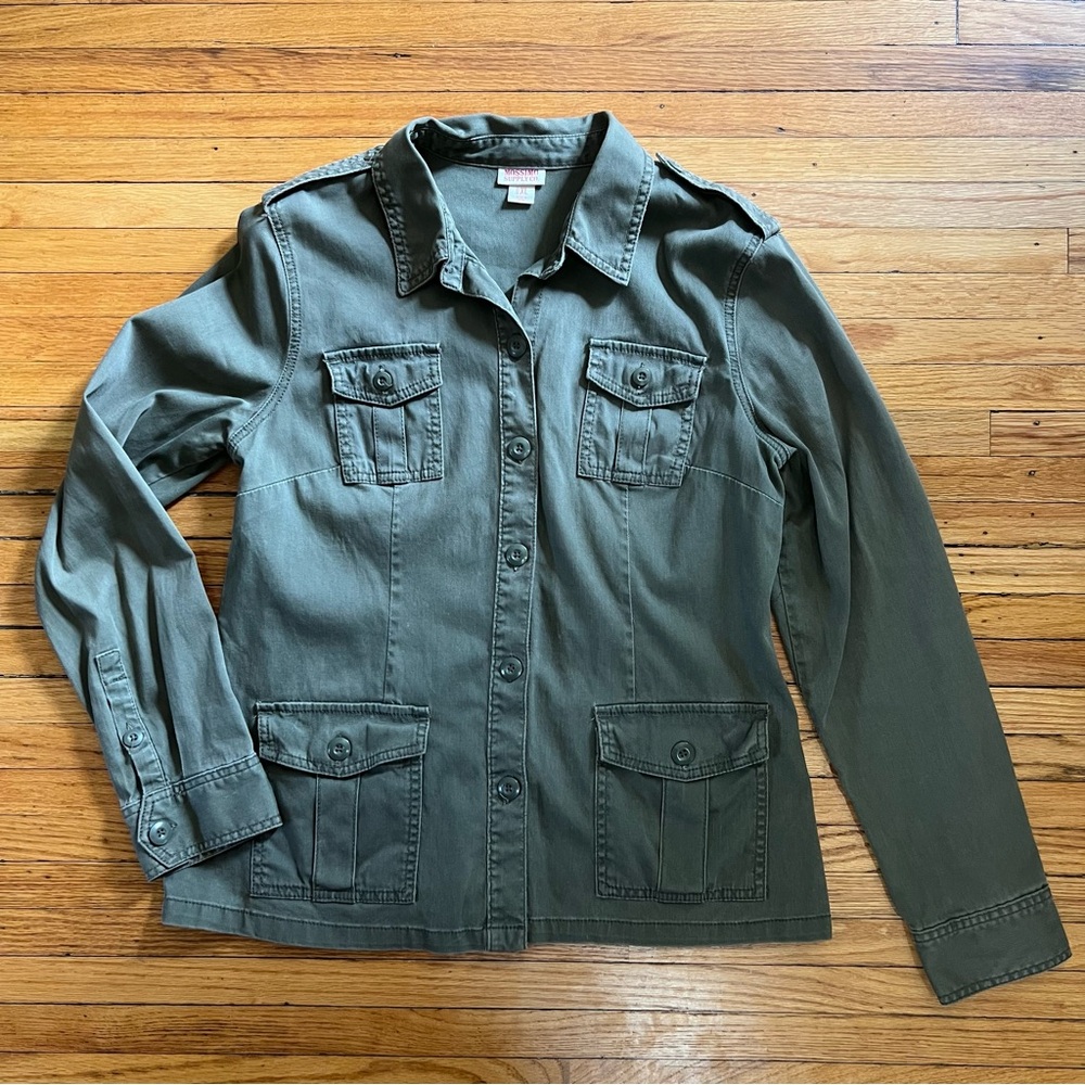 Mossimo Supply Co. Olive Green Military-Style Utility Jacket